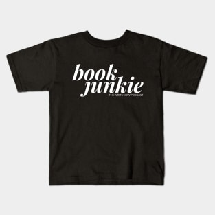 Book Junkie - White Ink Kids T-Shirt